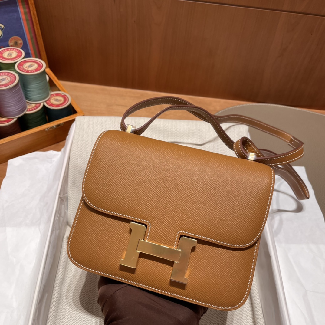 에르메스 콘스탄스18 골드브라운 금장 앱송